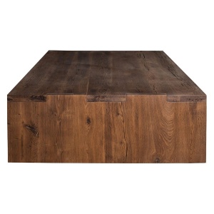 Masuta living Terrano Lemn Masiv Stejar, 140 x 81 x 41 cm - Img 2