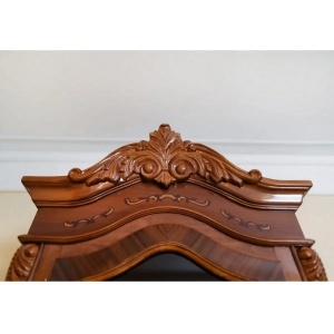 Set de mobila living Imperial Lux model Contessa cu intarsie, 2 vitrine si comoda TV - Img 5