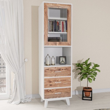 Set mobila living Nouvelle din lemn masiv si mdf alb - Img 3