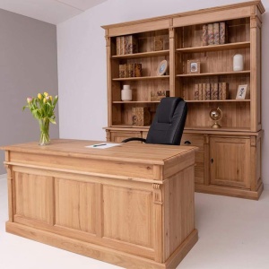 Set mobilier de birou Indiana din lemn masiv stejar
