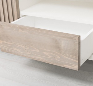 Set mobilier living Piannova din lemn masiv si mdf alb - Img 7