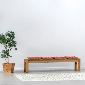 Bancuta Heritage din lemn masiv nuanta naturala 200 cm