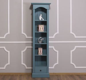 Biblioteca / Etajera ingusta cu 1 sertar lemn masiv Provance