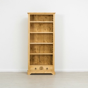 Biblioteca Rustic Carpatin cu 4 polite reglabile lemn masiv - Img 5