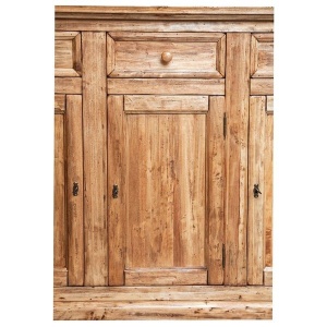 Bufet Artisan cu 3 usi si 3 sertare natur antichizat, lemn masiv tei, 156 cm - Img 6