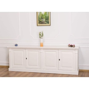 Bufet living Provance cu 4 usi lemn masiv, 219 cm - Img 3