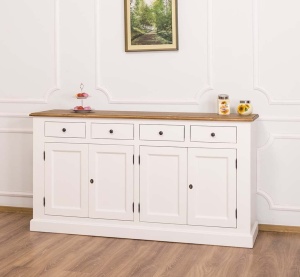 Bufet Provance cu 4 usi si 4 sertare lemn masiv 173 cm - Img 5