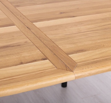Masa ovala extensibila Provance cu blat stejar masiv, 160/200, 180/220 sau 210/250 cm - Img 4