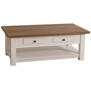Masuta living Provance cu 2 sertare lemn masiv 120 cm - Img 3