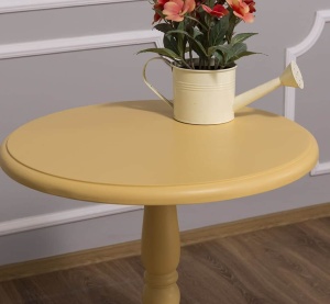 Masuta rotunda living Provance lemn masiv 60 cm - Img 2