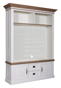 Mobilier TV Harmony Oak lemn masiv si mdf 166 cm