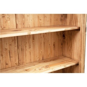 Vitrina Artizan lemn masiv tei natur antichizat, 109 x 36 x 180 cm - Img 4