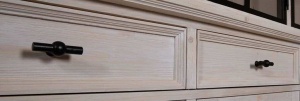Biblioteca living Woodcraft cu 3 sertare lemn masiv - Img 3