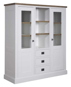 Bufet cu vitrina Harmony Cube cu 2 usi si 3 sertare - Img 3