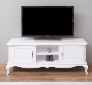 Comoda TV Shabby Provance cu 2 usi lemn masiv
