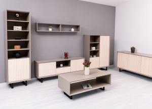 Set living Piannova cu 5 piese, lemn masiv + mdf, personalizabil - Img 2