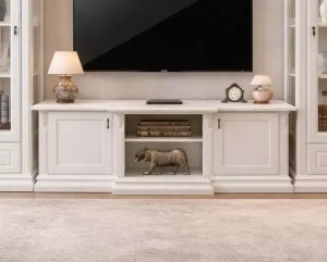 Set mobilier living clasic Imperial Lux model Davidof vopsit alb - Img 3