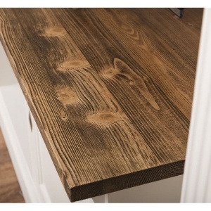 Set mobilier living Provance din lemn masiv, 3 piese finisaj dublu color - Img 2