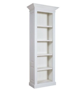 Biblioteca Harmony alba din lemn masiv si mdf, 286 cm - Img 2