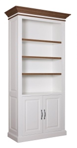 Biblioteca Harmony Oak cu 2 usi lemn masiv, 110 cm - Img 2