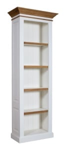 Biblioteca Stejar Harmony din 4 corpuri lemn masiv + mdf, 326 x 38/48 x 220 cm - Img 4