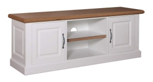 Comoda TV Harmony Oak cu 2 usi si 1 raft median, 160 cm