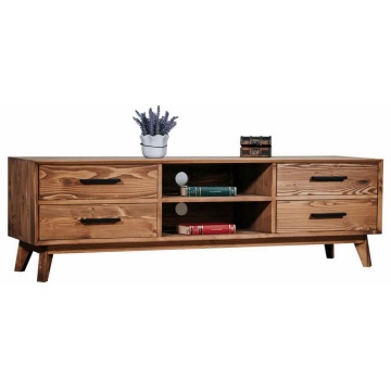 Comoda TV living Nouvelle cu 4 sertare din lemn masiv - Img 2