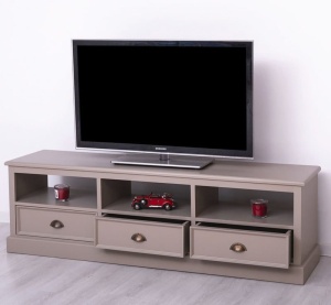 Comoda TV Provance cu 3 sertare din lemn masiv 180 cm - Img 3