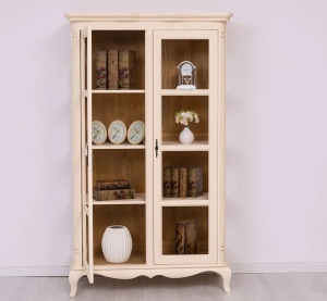 Corp Vitrina Shabby Provance cu 2 usi lemn masiv - Img 5