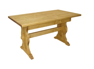 Masa rustica extensibila Etnika din lemn masiv, 140 / 180 cm - Img 3