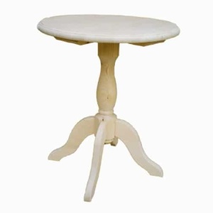 Masuta rotunda living Etnika lemn masiv Ø 60 cm - Img 2