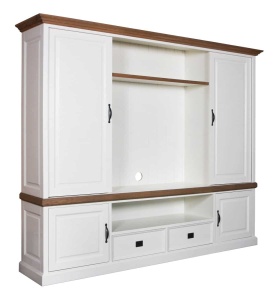 Mobilier TV Harmony Oak cu 2 usi culisante, 250 cm - Img 3