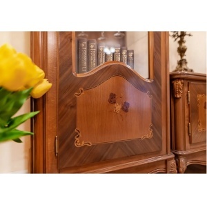 Set de mobila living Imperial Lux model Contessa cu intarsie, 2 vitrine si comoda TV - Img 6