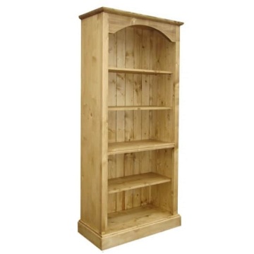 Biblioteca Etnika Alba din lemn masiv cu 4 polite - Img 2