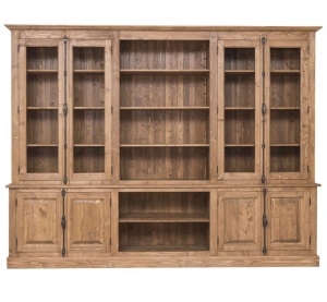Biblioteca Grand Provance din lemn masiv, 300 x 50 x 228 cm - Img 6