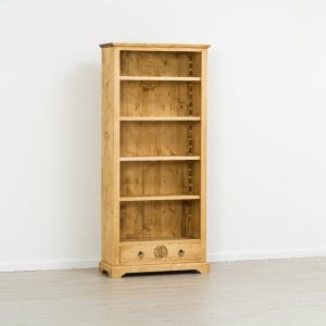 Biblioteca Rustic Carpatin cu 4 polite reglabile lemn masiv - Img 6