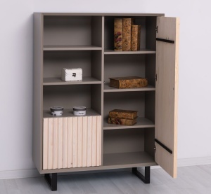 Bufet living Piannova cu 2 usi lemn masiv + mdf - Img 3