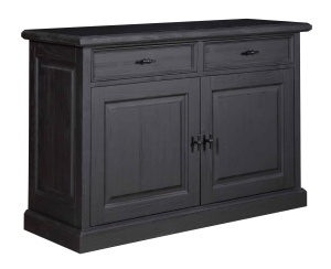 Bufet Woodcraft lemn masiv cu 2 usi si 2 sertare