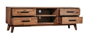 Comoda TV living Nouvelle cu 4 sertare din lemn masiv - Img 3