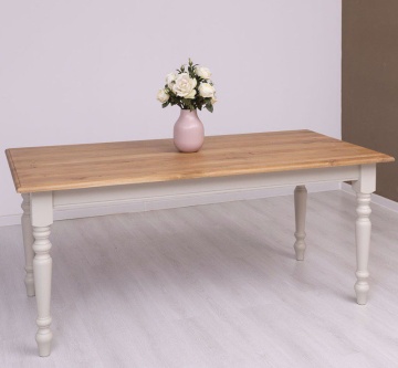 Masa lemn masiv Provance cu blat stejar 160, 180 sau 210 x 90 cm