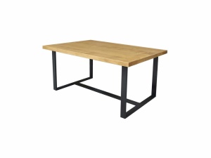 Masuta de living IronWood metal si lemn 100 x 50 cm - Img 3