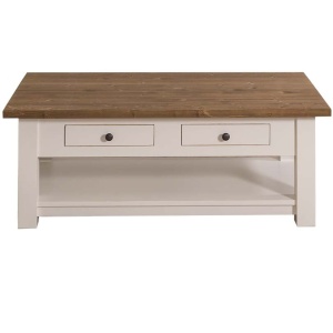 Masuta living Provance cu 2 sertare lemn masiv 120 cm - Img 4