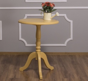 Masuta rotunda living Provance lemn masiv 60 cm - Img 4