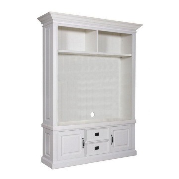 Mobilier Harmony cu spatiu TV lemn masiv alb 166 x 48 x 220