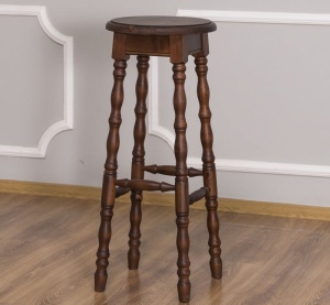 Scaun de bar Rodos din lemn masiv 35 x 82 cm