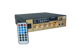 Amplificator receiver Bluetooth, USB, telecomanda inclusa