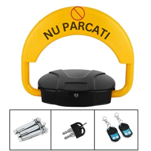 Blocator loc parcare automat, cu 2 telecomenzi si alarma, suporta 2 tone, rezistent la intemperii - Img 2