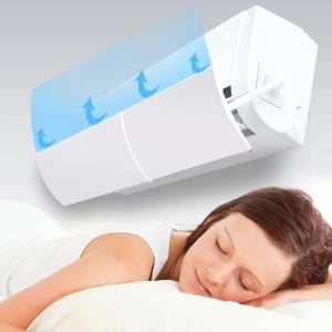 Deflector pentru aparatul de aer conditionat, cu sistem de prindere universal reglabil 52-92 cm