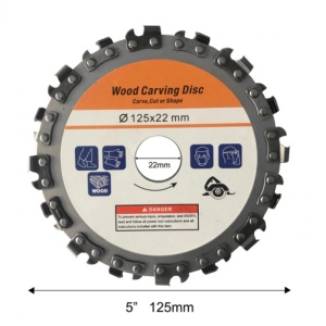 Disc cu lant pentru polizor unghiular 125 x 22, diametru 5'' MX457