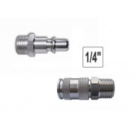 Furtun aer comprimat PVC profesional spiralat 20m, 7 bar, cuple rapide - Img 2